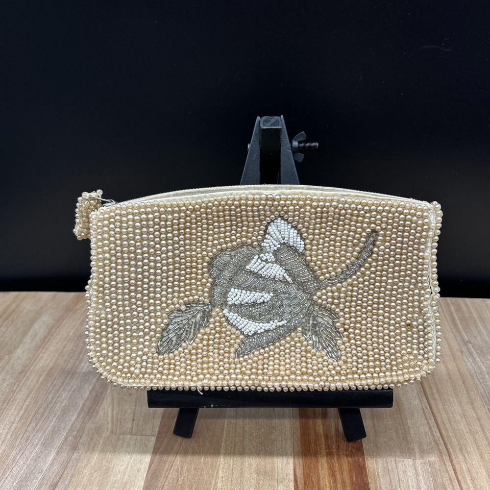 1950's Era Beaded Handbag 7.5 X 4.5